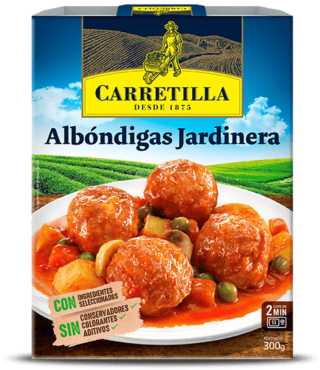Albóndigas a la Jardinera