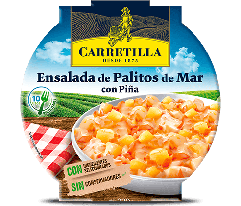 Ensalada de Palitos de Mar con Piña