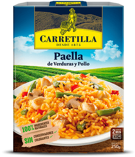 Paella de Verduras y Pollo