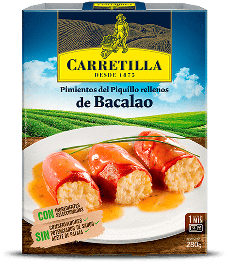 Pimientos del Piquillo Rellenos de Bacalao