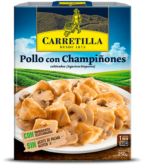 Pollo con Champiñones Cultivados
