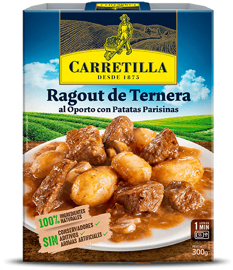 Ragout de Ternera al Oporto con Patatas Parisinas